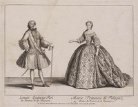 KG 11690
<br/>
Lodewijk XV en zijn vrouw Maria
<br/>
<em>Picart, Bernard (1673-1733)</em>